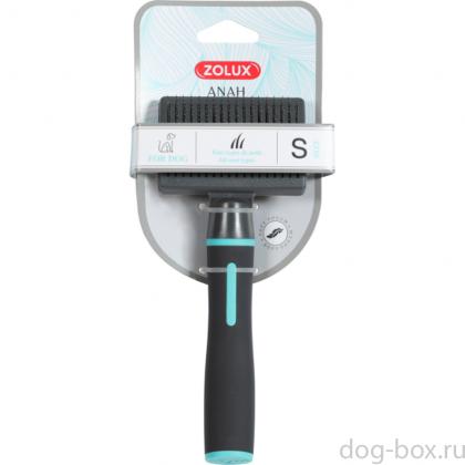 Щетка-пуходерка самоочищающаяся для собак малая, S, 9*5*25см-0