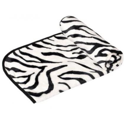 Плед-подстилка для животных "Зебра" 75*50см, велсофт-1