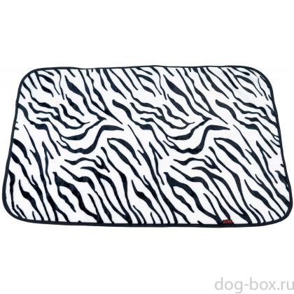 Плед-подстилка для животных "Зебра" 75*50см, велсофт-0