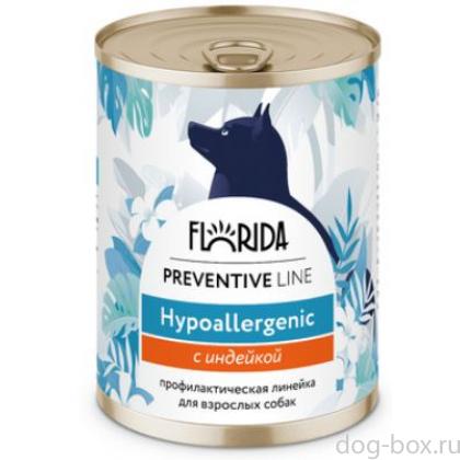 Preventive Line консервы Hypoallergenic для собак "Гипоаллергенные" с индейкой-0