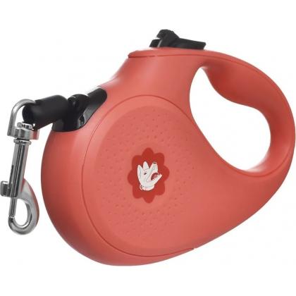 Рулетка-трос "Анкуан" для собак до 20кг, 5м, розовая-1