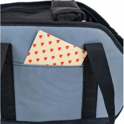 Сумка-переноска "Джойс" с карманом 20*41*h27см, серая-2