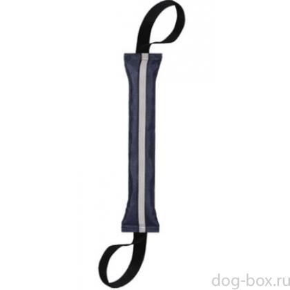 Игрушка для собак "Стоппи", синий жезл со светоотражающей полоской, 29см-0
