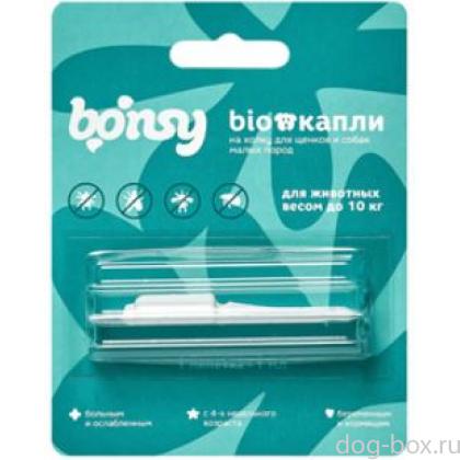 Антипаразитарные БИОкапли на холку для щенков и собак малых пород, до 10кг, 1пипетка, 1мл-0