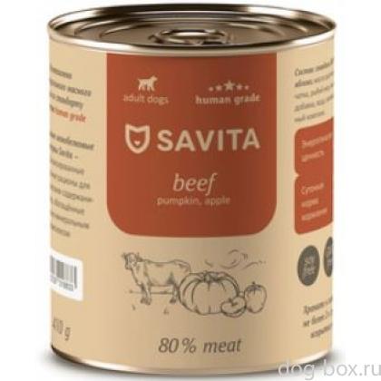 Консервы для собак «Говядина с тыквой и яблоком»-0