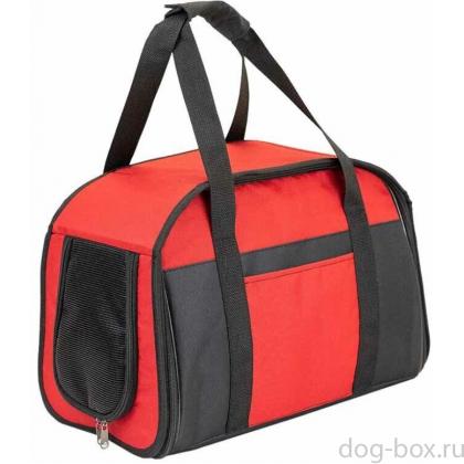 Сумка-переноска ЭНДЖИ с боковым карманом 42*25*h27см, нейлон, красная-0