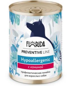 Preventive Line консервы Hypoallergenic для собак "Гипоаллергенные" с кониной