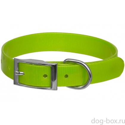 Ошейник "Дельта" из биотана, размер M, 2*25-35см, зеленый-0