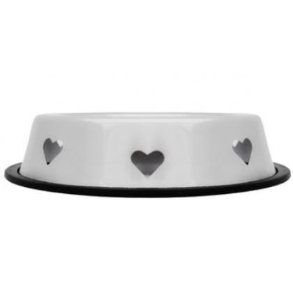 Металлическая миска с резинкой "Heart", 575 мл-1