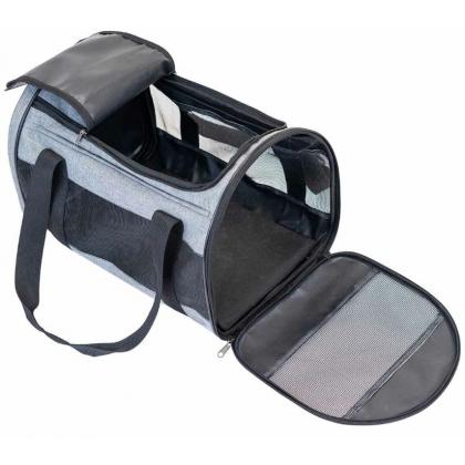 Сумка-переноска каркасная складная 44*28*h28см (катионик) серая-2