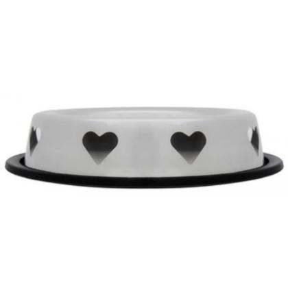 Металлическая миска с резинкой "Heart", 225 мл-1