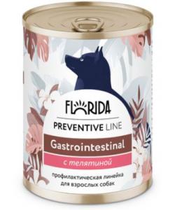Preventive Line консервы Gastrointestinal для собак "Поддержание здоровья пищеварительной системы" с телятиной