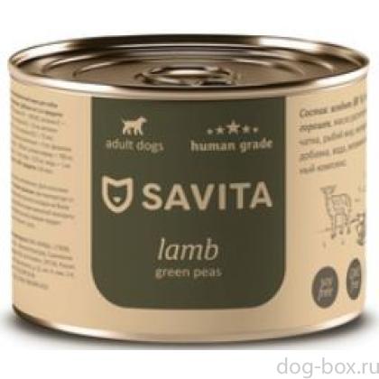 Консервы для собак «Ягненок с зеленым горошком»-0
