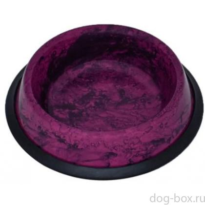 Миска с нескользящим покрытием "Катора", розовый гранит, 235мл-0