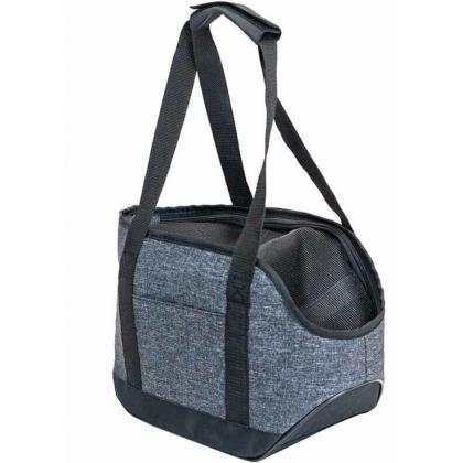 Сумка-переноска "Джойс" с карманом 20*41*h27см, темно-серая-2