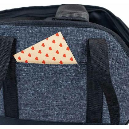 Сумка-переноска "Джойс" с карманом 20*41*h27см, темно-серая-4