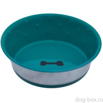 Нескользящая миска "Хади", зеленая, 1900мл-0