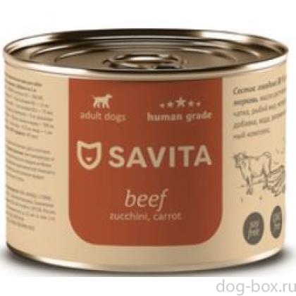 Консервы для собак «Говядина с кабачком и морковью»-0