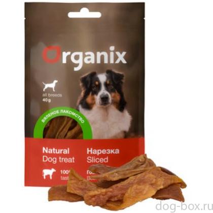 Вяленое лакомство для собак "Говяжье вымя нарезка"-0