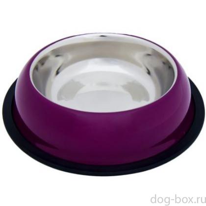 Миска с нескользящим покрытием "Кута", фиолетовая, 710мл-0