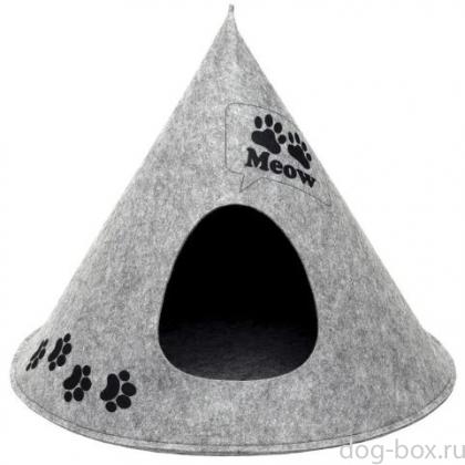 Домик для животных ECO "Пирамидка", войлок, 53*53*41см-0
