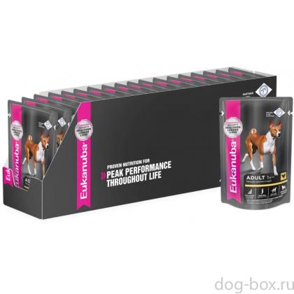 Упаковка 24шт. Паучи для собак из курицы в соусе-0