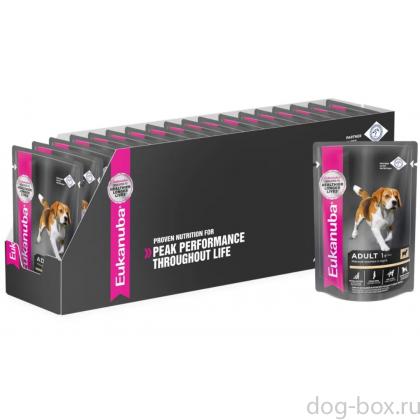 Упаковка 24шт. Паучи для собак с ягненком в соусе-0