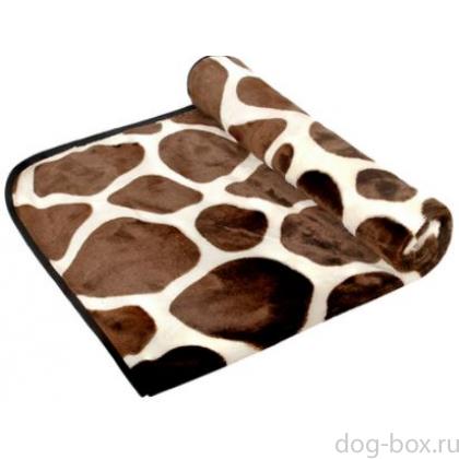 Плед-подстилка для животных "Жираф" 100*75см, велсофт-0