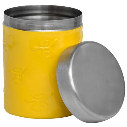 Контейнер для хранения корма, желтый,1330 мл-1