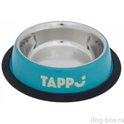 Металлическая миска с резинкой, зеленая, 235 мл-0