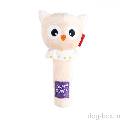 Игрушка для маленьких собак Сова с пищалкой 15 см, серия SUPPA PUPPA (85032)-0