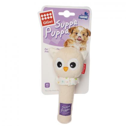 Игрушка для маленьких собак Сова с пищалкой 15 см, серия SUPPA PUPPA (85032)-2