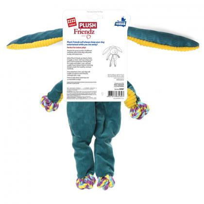 Игрушка для собак Заяц с веревкой 33см, серия PLUSH FRIENDZ (85067)-1