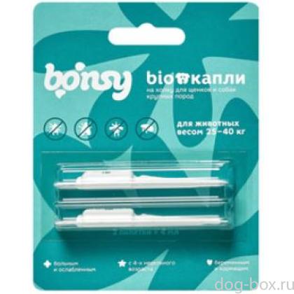 Антипаразитарные БИОкапли на холку для щенков и собак крупных пород, 25-40кг, 2пипетки по 2мл-0
