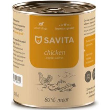 Консервы для собак «Курица с яблоком и морковью»-2