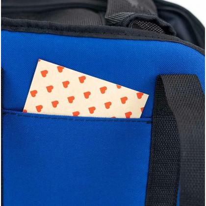 Сумка-переноска "Джойс" с карманом 20*41*h27см, синяя-4