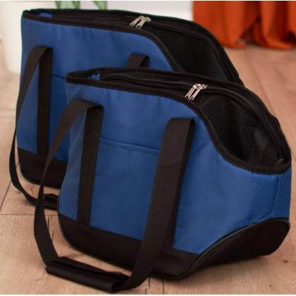 Сумка-переноска "Джойс" с карманом 20*41*h27см, синяя-2