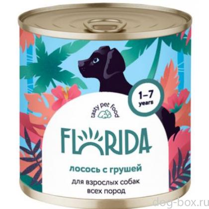 Консервы для собак "Лосось с грушей"-0