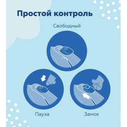 Рулетка-ремень "Лиан" для собак до 25кг, 5м, голубая-2