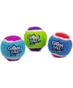 Игрушка для собак Три мяча с пищалкой 4см, серия GiGwi BALL Originals (75340)