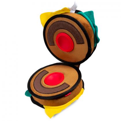 Игрушка для собак Гамбургер для тритсов с пищалкой 18см, серия TRICK'O'TREATS (75523)-2