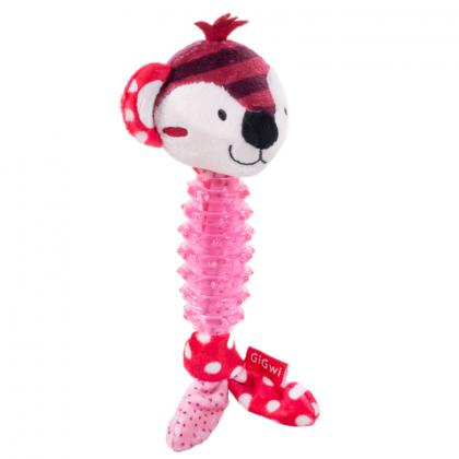 Игрушка для маленьких собак Обезьяна с пищалкой 15см, серия SUPPA PUPPA (75530)-1