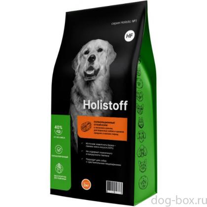 Сухой корм ЛОСОСЬ и РИС для взрослых собак и щенков средних и мелких пород, 2кг-0