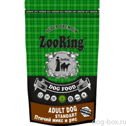 Корм сухой для собак Adult Dog Standart Птичий микс, 2кг-0