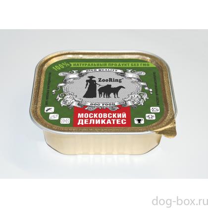Консервы для собак паштет Московский деликатес, 100г-0