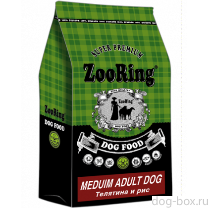 Корм сухой для собак Medium Adult Dog Телятина и рис, 10кг Корм сухой для собак Medium Adult Dog Телятина и рис, 10кг-0