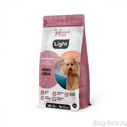 Сухой корм LIGHT для собак мелких пород, Оленина с овсом, 2кг Сухой корм LIGHT для собак мелких пород, Оленина с овсом, 2кг-0