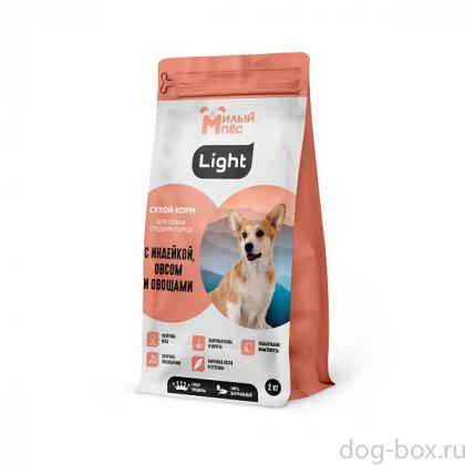 Сухой корм LIGHT для собак средних пород, Индейка, овес и овощи, 2кг Сухой корм LIGHT для собак средних пород, Индейка, овес и овощи, 2кг-0