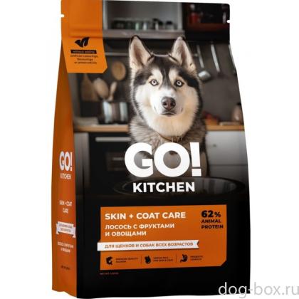 GO! KITCHEN Полнорационный сухой корм для щенков и собак всех возрастов с лососем, 1.59кг-0