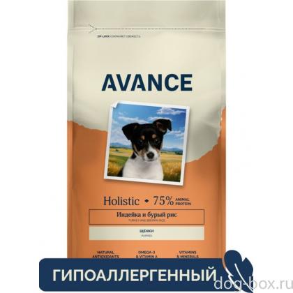 Полнорационный сухой корм для щенков с индейкой и бурым рисом (Puppy), 0.8кг-0